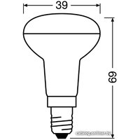 Светодиодная лампочка Osram LV R40 5 SW/830 230V E14 10X1 RU
