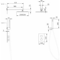 Душевая система  Abber Daheim AF8251W