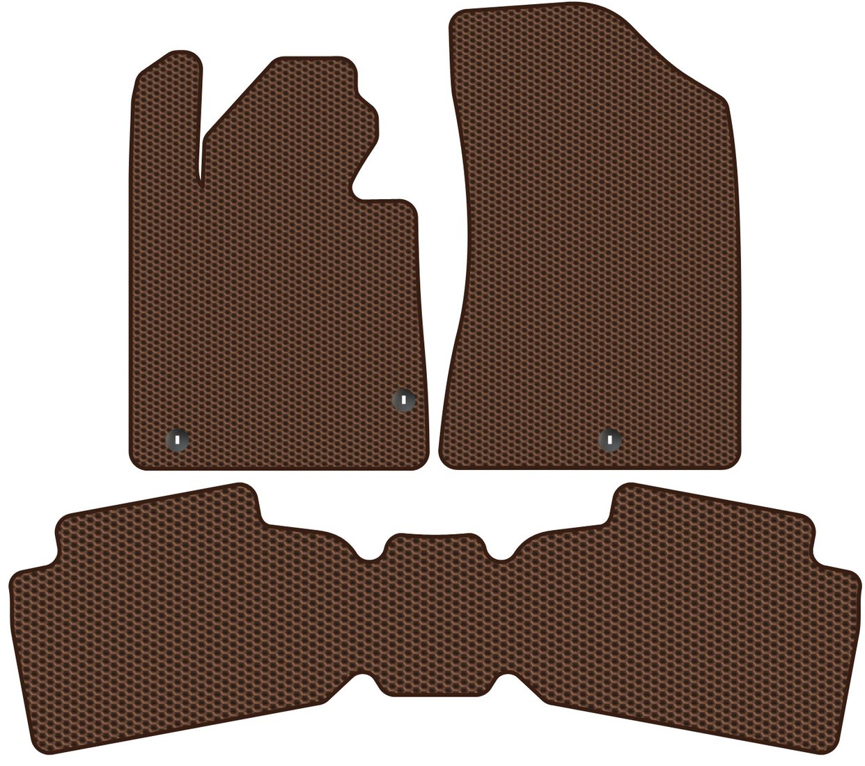 

Комплект ковриков для авто Alicosta Hyundai Sonata VIII (седан / DN8) 2019 - Н.В. задний цельный (коричневый, сота)