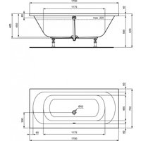 Ванна Ideal Standard Hot Line 170x75 K274901