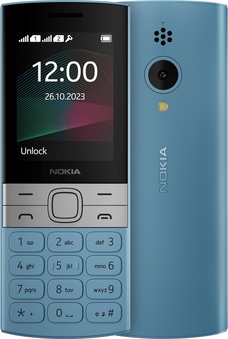 

Телефон Nokia 150 (2023) Dual SIM TA-1582 (бирюзовый)