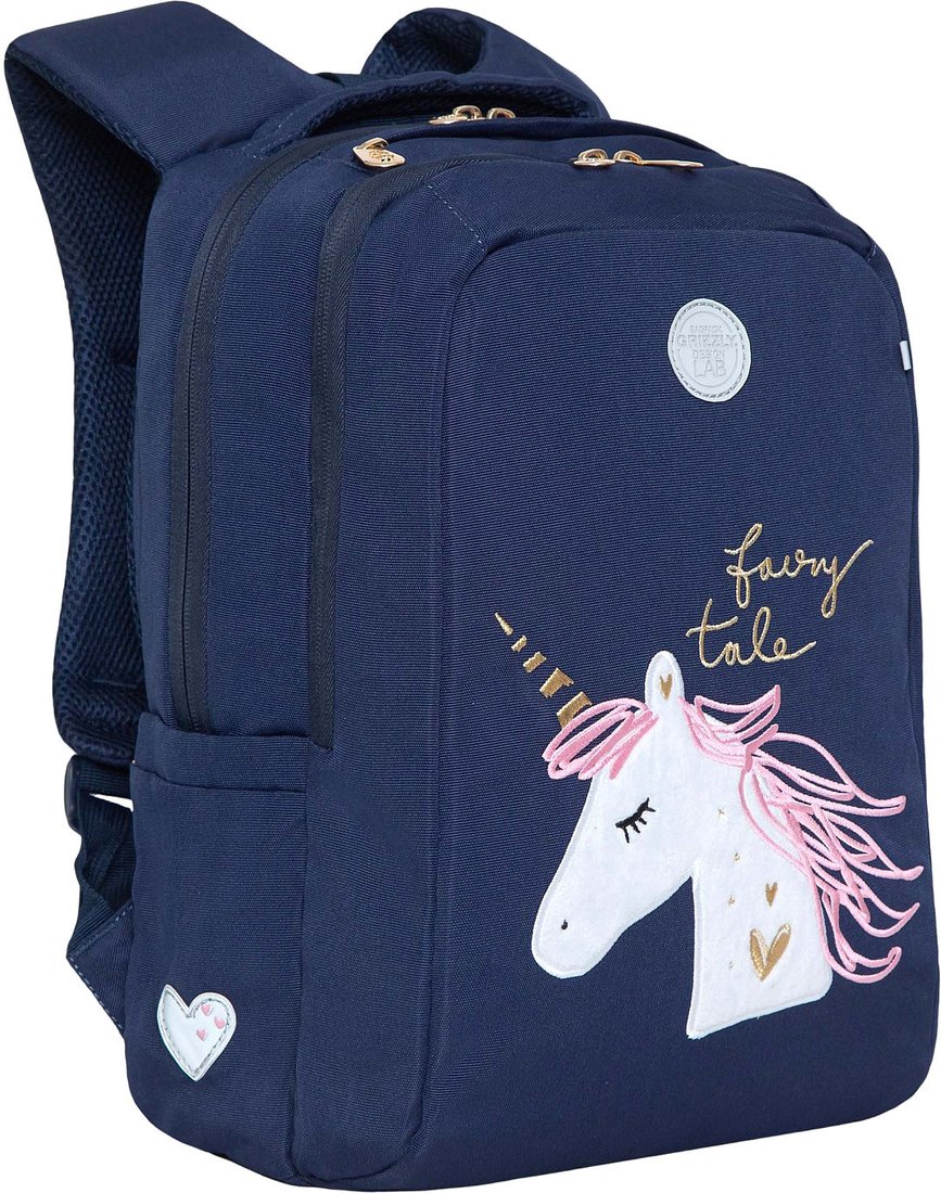 

Школьный рюкзак Grizzly RG-266-2 (синий)