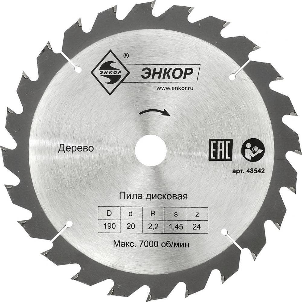 

Пильный диск Энкор 48542