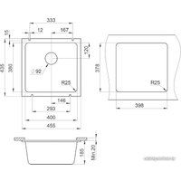 Кухонная мойка Granula GR-3801 (шварц)