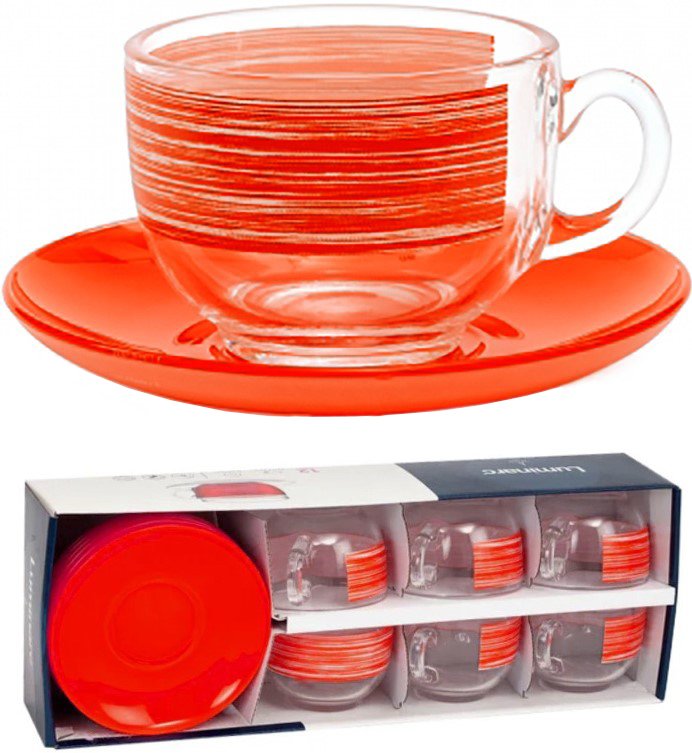 

Сервиз Luminarc Brush Mania Red P8983