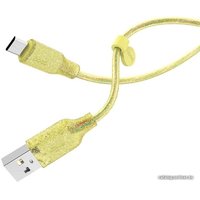 Кабель Hoco U73 Star Galaxy microUSB (желтый)