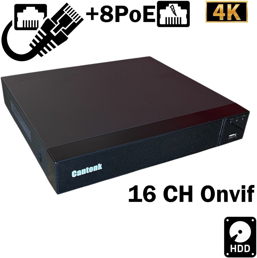 Сетевой видеорегистратор Cantonk NVR-4K116-8P