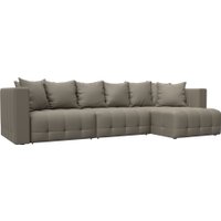 Угловой диван Лига диванов Лига-052 НПБ Лонг универсальный 129914 (экокожа Grifon 04 бежевый)