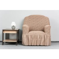 Пледы, покрывала Софатэкс Стандарт КПО-7 Венеция с оборкой 00944 (капучино)