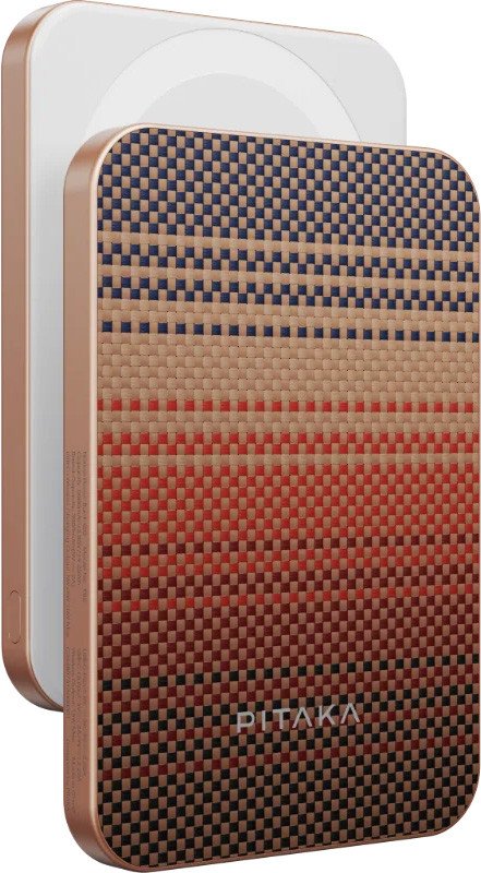 Внешний аккумулятор Pitaka Aramid Fiber Magnetic (закат)
