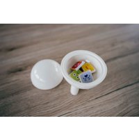 Декоративная шкатулка Ceramicmay Космошкатулка перепелка (белый)