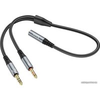 Адаптер Hoco UPA21 Jack 3.5 (M) - х2 Jack 3.5 (F)