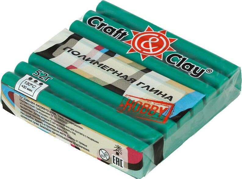 

Полимерная глина Craft&Clay полимерная глина CCH (52 г, 1039 гвинейские джунгли)