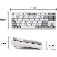 Клавиатура Durgod Taurus K320 (белый, Cherry MX Speed Silver, нет кириллицы)