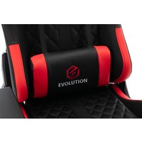 Игровое (геймерское) кресло Evolution Racer (черный/красный)