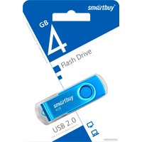 USB Flash SmartBuy Twist 4GB (синий)