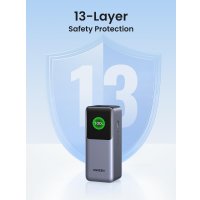 Внешний аккумулятор Ugreen PB721 20000mAh (серый) + брендированный брелок Ugreen