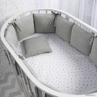 Бампер в кроватку Perina Soft Cotton СК1/4-05.13 (серо-оливковый)