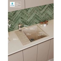 Кухонная мойка Polygran Deka 600 (песочный)