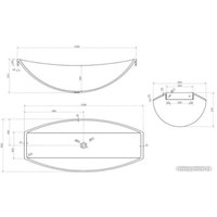 Ванна Abber Kristall 180x80 AT9704 Opal