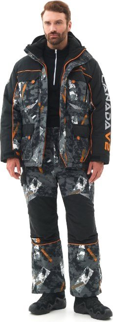 

Одежда для охоты, рыбалки Huntsman Канада V2 -35°C КМФ 192 Исландия (р.52-54/182-188, черный)