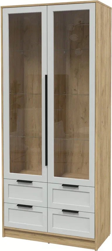 

Шкаф-витрина Интерлиния Концепт Тренд КТ-ШВ2 (дуб золотой/грей)