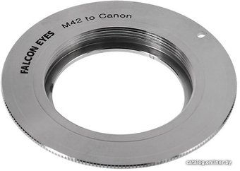 Адаптер Falcon Eyes M42 на Canon (серебристый)