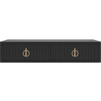 Туалетный столик без зеркала Shtabe Royal 5110 эко (черный/р.золото)