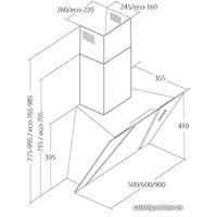 Кухонная вытяжка Akpo Cetias 90 WK-9 (черный)