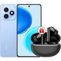 Телефон HONOR X8d 8GB/128GB международная версия (голубой) + наушники HONOR Choice Earbuds X8 по акции