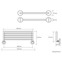 Полка для полотенца Bemeta Omega 104205152