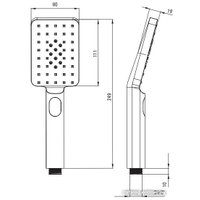 Душевая система  Deante Titanium NAC_D4HT