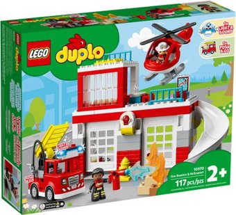 Duplo 10970 Пожарная часть и вертолет