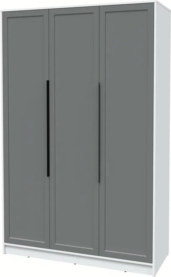 

Шкаф распашной Интерлиния Концепт Тренд КТ-Ш3 (белый платинум/серый)