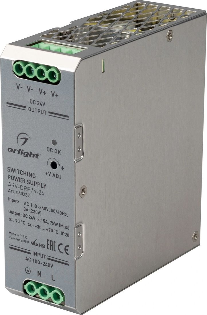 

Блок питания Arlight ARV-DRP75-24 040232