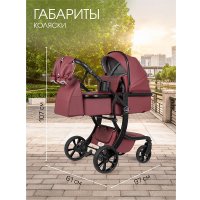 Универсальная коляска Aimile Adventurer ADV-5 (бургунди)