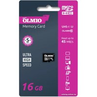 Карта памяти Olmio microSDHC 16GB Class 10 UHS-I