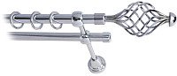 

Карниз для штор Lm Decor Вираж 098 2р гладкий 25/16мм (хром, 2м)