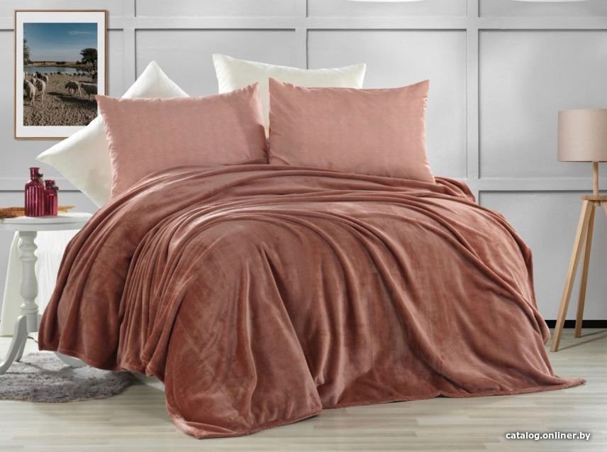 Плед Karven Super Soft Vigan Евро 200x220 Р 942 (сухая роза)
