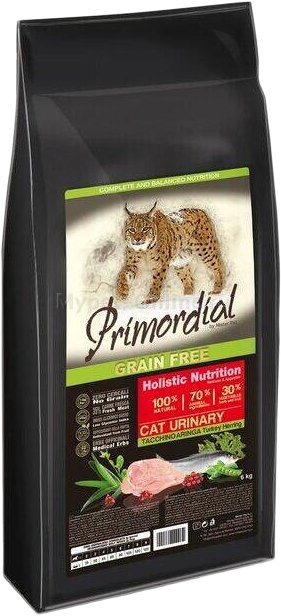 

Сухой корм для кошек Primordial GF Adult Urinary Turkey & Herring (Индейка и сельдь) 6 кг