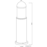 Садовый светильник Arte Lamp Coppia A5217PA-1BK в Гомеле