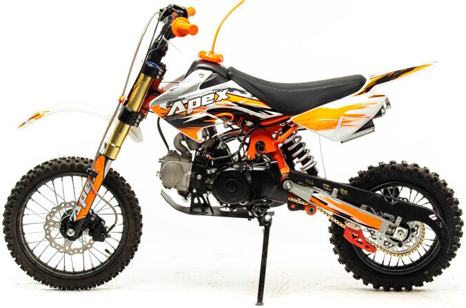 Мотоцикл Motoland APEX10 14/12 110cc (оранжевый/белый)