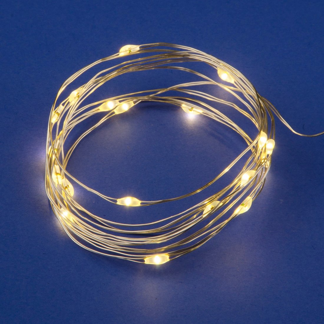 Светодиодная гирлянда роса Uniel ULD-S0200-020/SСB/2AA WARM WHITE IP20 DEW UL-00007183