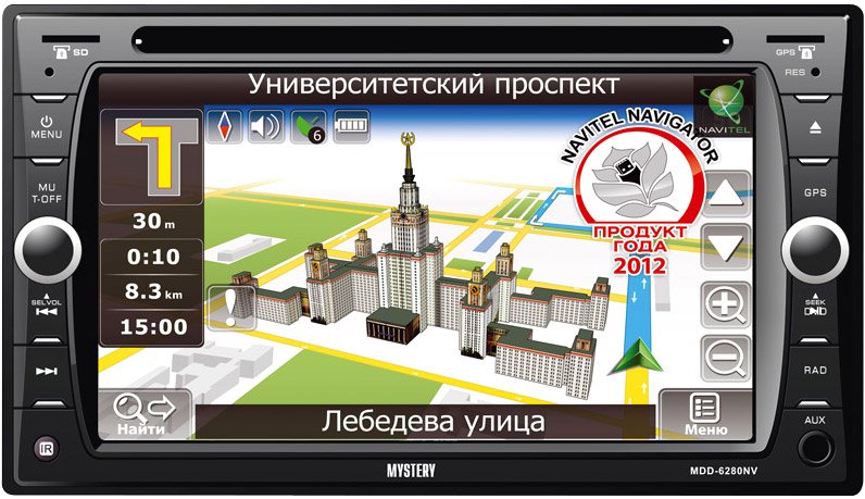 

СD/DVD-магнитола Mystery MDD-6280NV