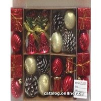 Елочная игрушка Серпантин Сказочное чудо 3 см 28 шт (красный) 201-1569