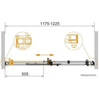 Душевая дверь Cezares Stylus-Soft-BF-1-140-C-Cr