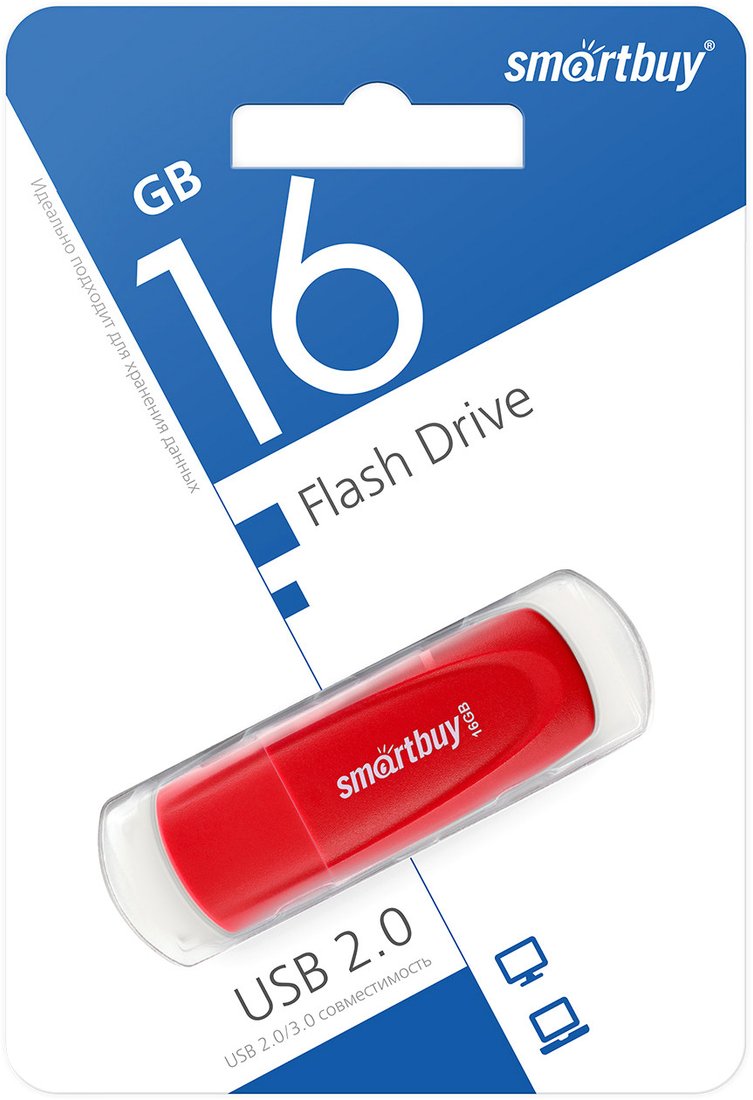 

USB Flash SmartBuy Scout 16GB (красный)