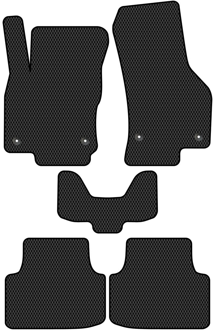 

Комплект ковриков для авто Alicosta Skoda Octavia IV (лифтбек / A8) 2019 - Н.В. (черный, ромб)