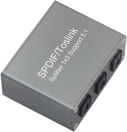Разветвитель USBTOP 1x3 оптический (Toslink/SPDIF) с поддержкой систем 5.1 559439