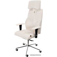 Офисное кресло Kulik System Business (с подголовником, белый)